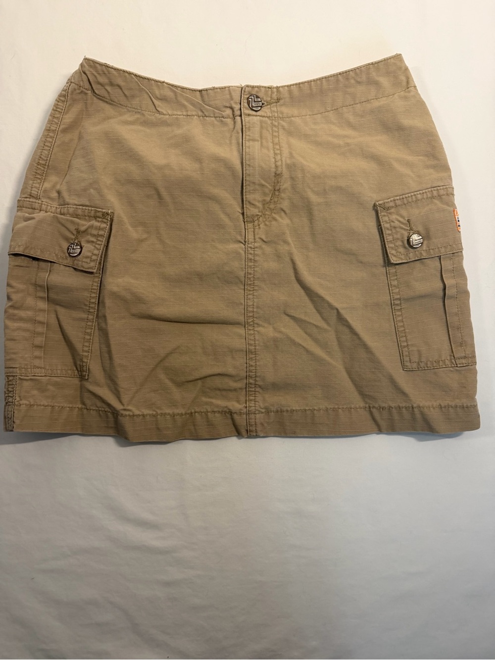 Z. Cavaricci Vintage Tan Cargo Mini Skirt Juniors